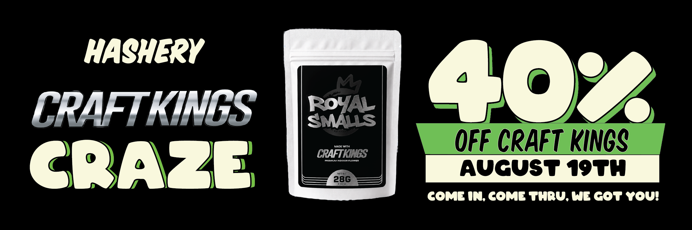 Craft Kings Craze - 40% Off (Aug 18-19)