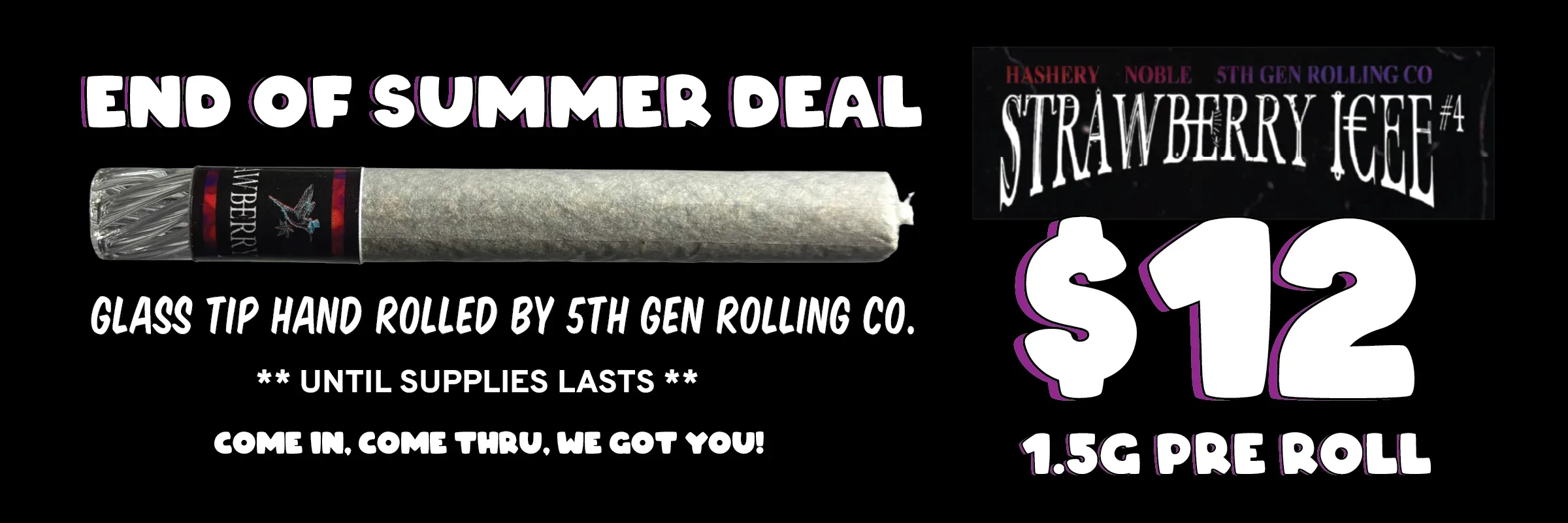 Noble x Hashery — Free 1.5g pre-roll
